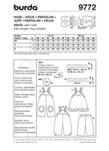 Patron n°9772 : Pantalon et Jupe