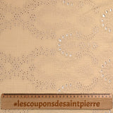 Double openwork embroidered gauze Candice beige