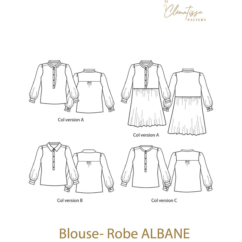 Patron de couture robe ALBANE – Les Coupons de Saint-Pierre
