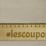 Velours côtelé sherpa double face beige