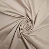 Coton élasthanne satiné beige ivoire