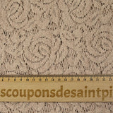 Beige terry polyester guipure