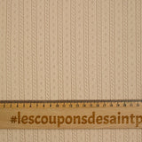 100% beige cotton jersey