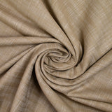 Coton tissé-teint chevron beige fond blanc