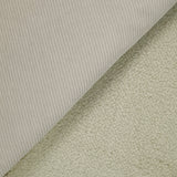 Velours côtelé sherpa double face beige