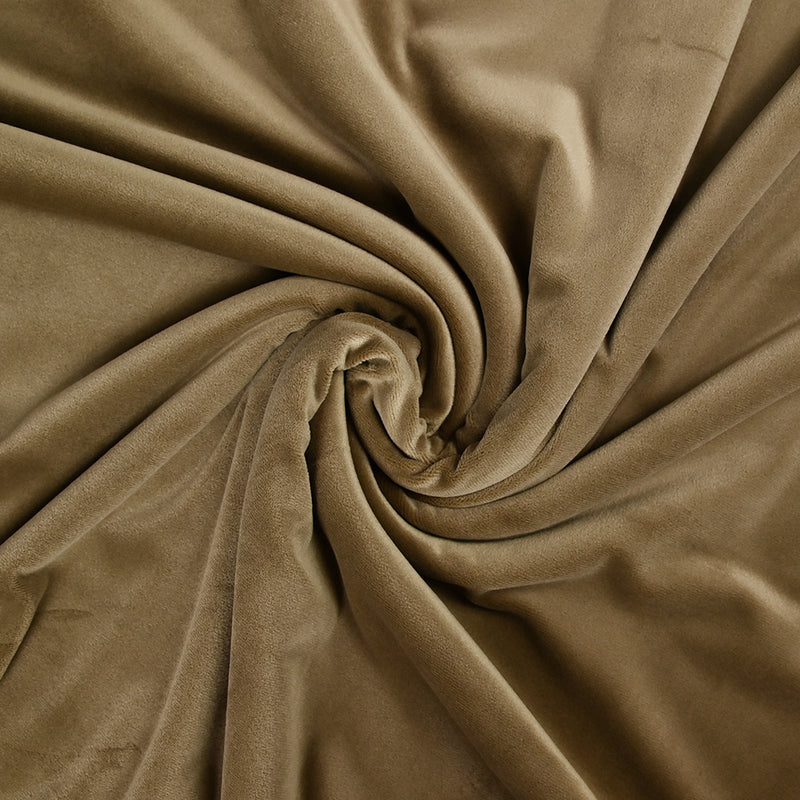 Jersey de velours tout doux taupe
