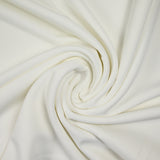 Maille envers crêpe polyester blanc
