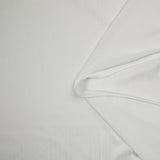 Maille côtelée polyester fine blanc