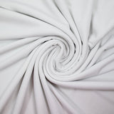 Crêpe polyester envers jersey blanc grisé