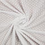 Dentelle polyester pois Martha blanche
