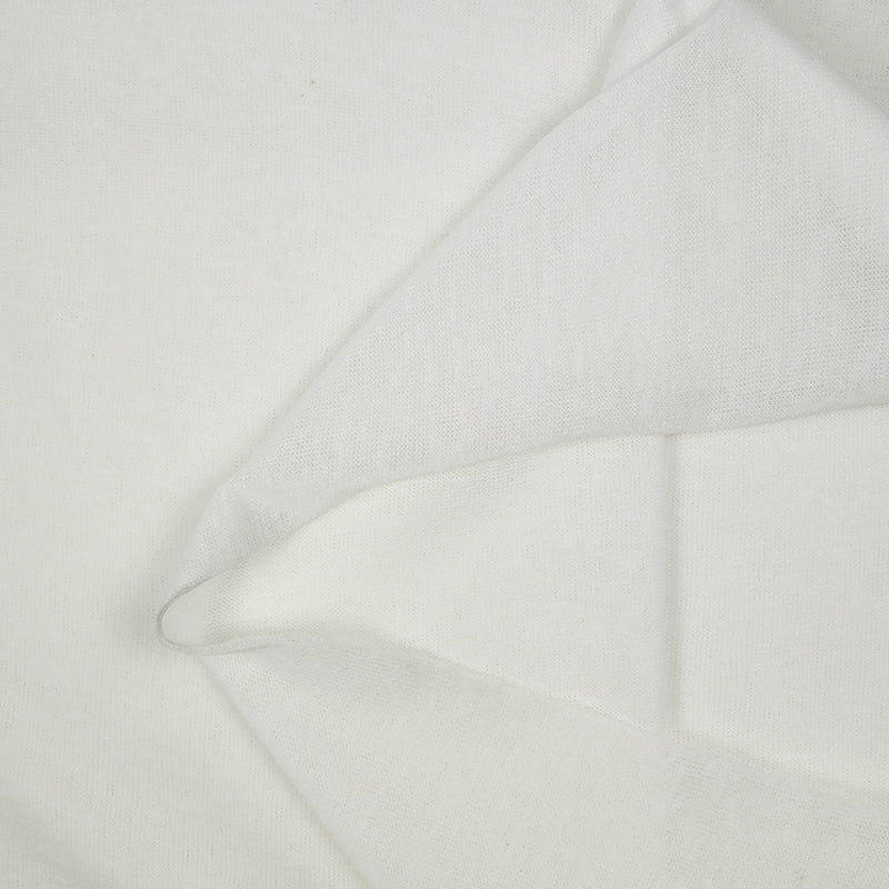 Maille polyester flammé blanc