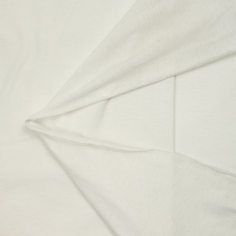 Jersey de coton flammé fin blanc