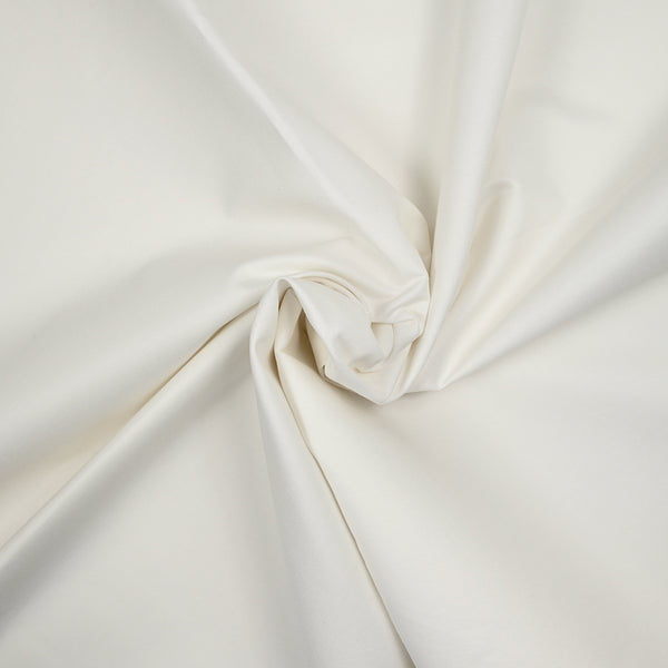 Sergé de coton blanc cassé