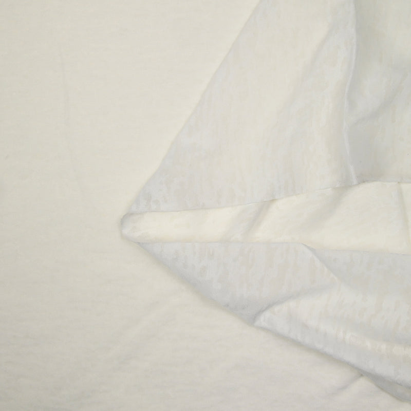 Jersey de polyester dévoré blanc