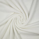 Maille polyester flammé blanc