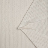 Jersey pointelle 100% coton blanc cassé