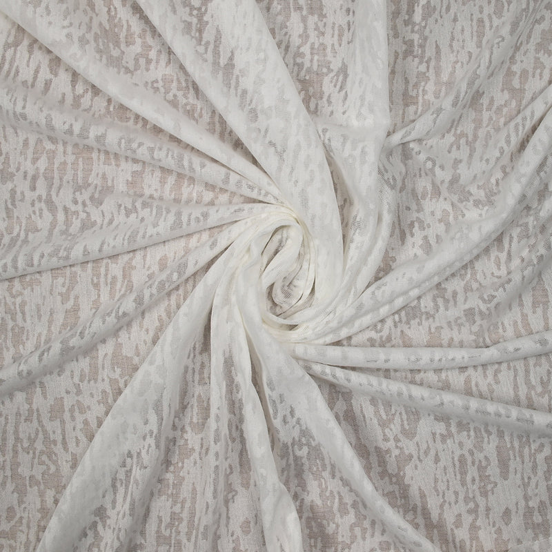 Jersey de polyester dévoré blanc