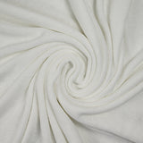 Maille polyester flammée blanche