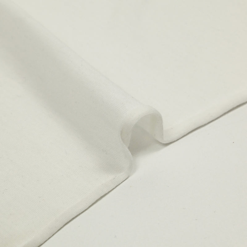 Jersey de coton flammé fin blanc