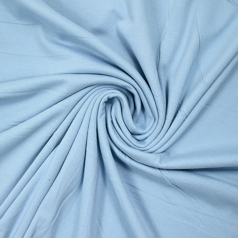 Jersey de algodón fino azul claro