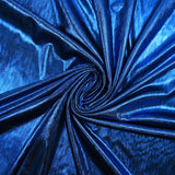 Jersey de polyester lamé bleu roi