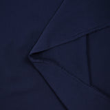 Crêpe de polyester fin bleu marine