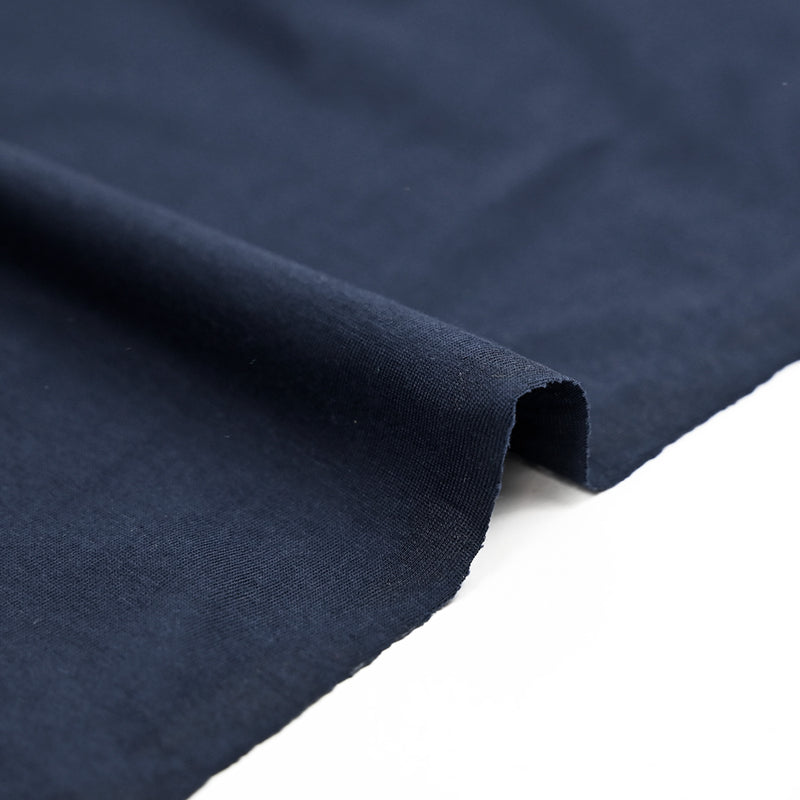 Jersey de coton fin bleu marine