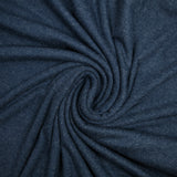 Navy double-faced brushed cotton jersey