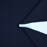 Maille polo bleu marine double face jersey bleu ciel