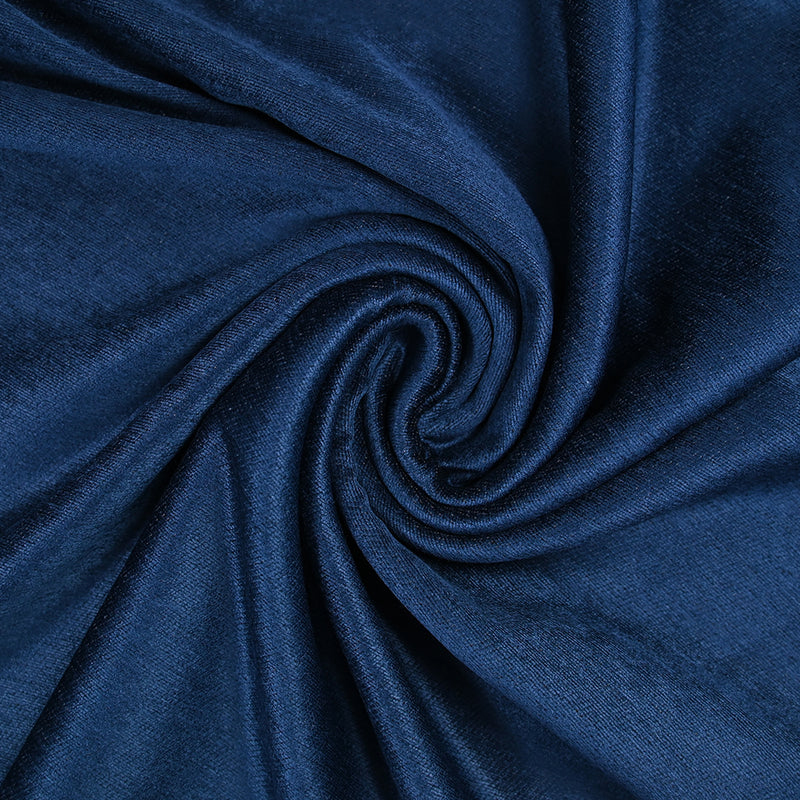 Velours fine côte 100% coton bleu nuit