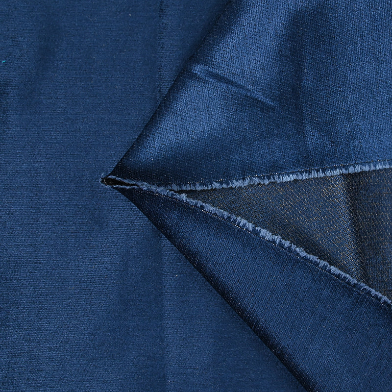 Velours fine côte 100% coton bleu nuit
