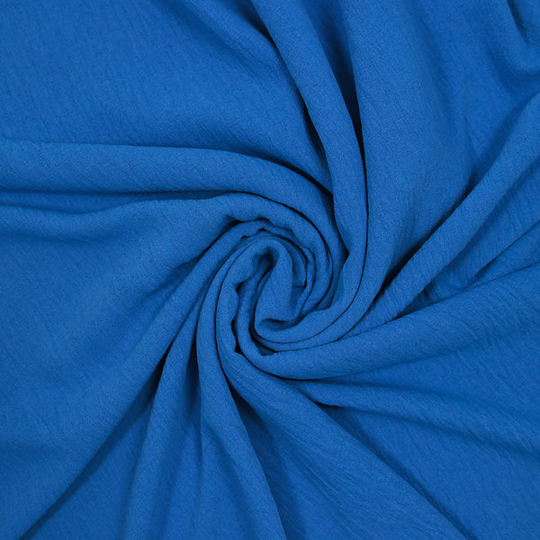Crêpe polyester Amanda bleu azur