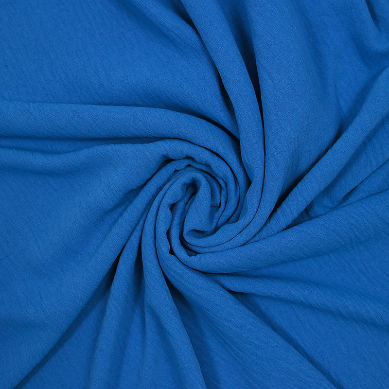 Crêpe polyester Amanda bleu azur