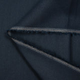 Lin et coton uni chevron bleu marine