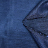 Polyester effet lamé bleu
