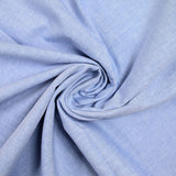 Coton tissé teint bleu lavé