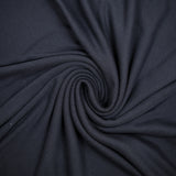 Petrol blue double-faced cotton jersey