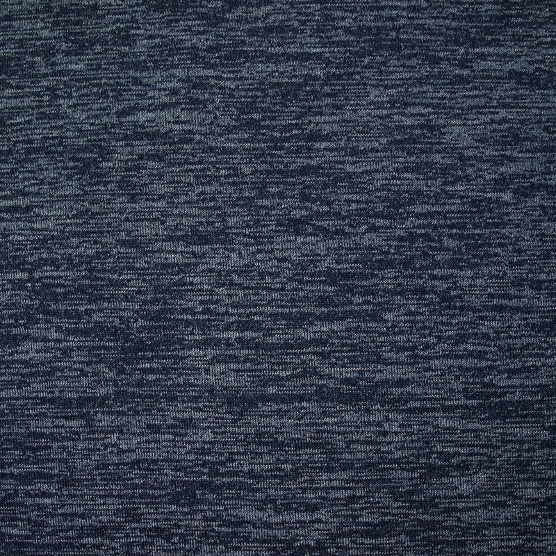 Maille de polyester chinée bleu marine