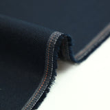 Lin et coton uni chevron bleu marine