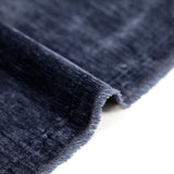 Jersey velours double face chiné bleu