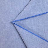 Coton tissé teint bleu lavé