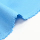 Double crêpe de laine mélangée bleu barbeau