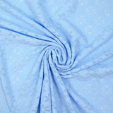 Rebecca lace knit sky blue background