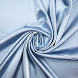 Ice blue polyester satin