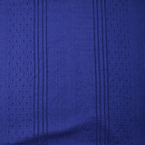 Maille polyester Paula ajourée et texturée bleu roi