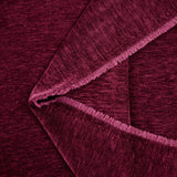 Jersey velours double face chiné lie de vin