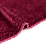 Jersey velours double face chiné lie de vin