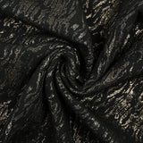 Brocart polycoton animal brillant fond noir