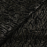 Brocart polycoton animal brillant fond noir