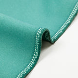 Sergé soie et polyester épais vert turquoise